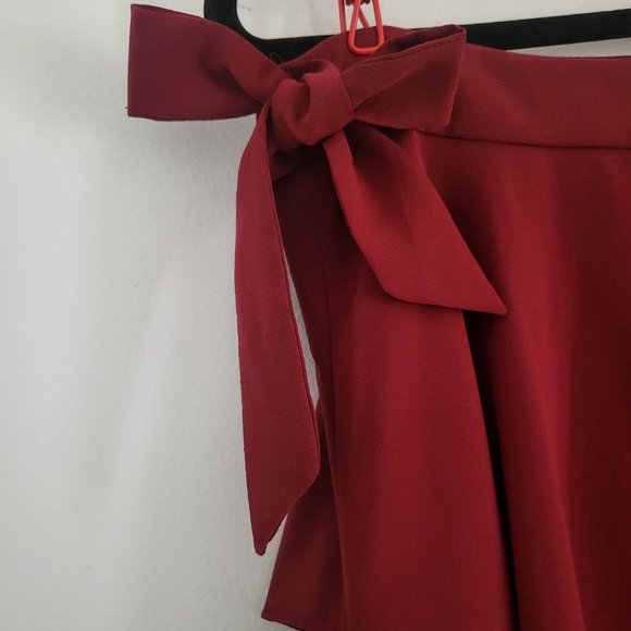 Hight low burgundy skirt - Picture 4 of 4